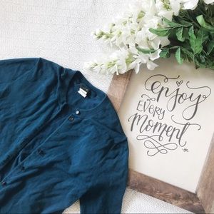 J. Crew Teal Cardigan